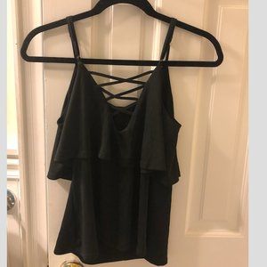 South Moon Under Flowy Black Tank